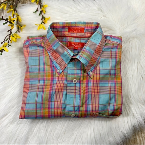 Faconnable Other - Faconnable Mens EASTER Color Plaid Long Sleeve